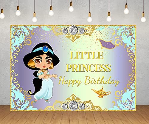 Детски Фон Принцеса Жасмин за Украса на Парти по случай рожден Ден, Банер с Аладдином за Парти в чест на Детската душа,