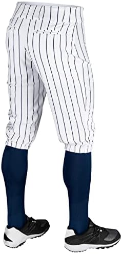 Мъжки Класически панталони и бейзболни CHAMPRO с тройна корона в тънка ивица