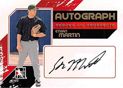 Бейзболна картичка с автограф на Итън Мартин (Филаделфия Филис 67) 2011 г. В игра AEM Сертифициран от начинаещи