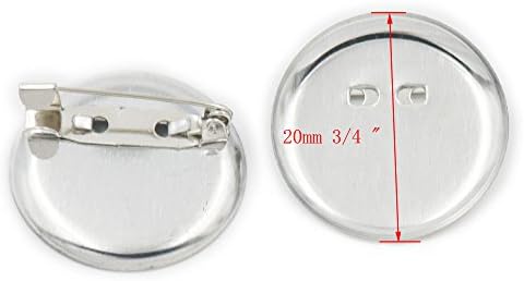 100 бр 20 мм 3/4 Метален Кръг на Английската Жени Задната Брошка В Търсене на Основния Затягане DIY Цвят Никел