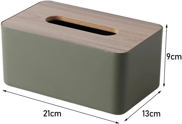 ZHAOLEI Дървен Държач за Кърпички на Потребителска Кутия За Съхранение на Хартиени Кърпи свалящ за Салфетки Lagerung Boxes за Домашния офис (Цвят: C размер на: 21 * 13 * 9 см)