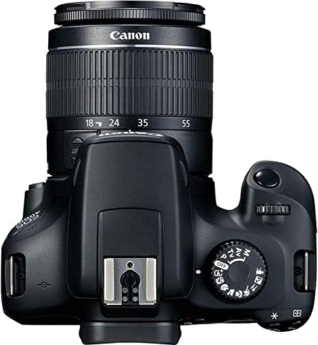 - Рефлексен фотоапарат EOS 4000D (Rebel T100) с комплект обективи Zoon 18-55 мм |CMOS 18 Мегапиксела | HD Видео + Широкоъгълен