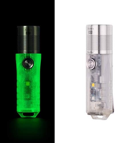 Джобен фенер RovyVon A25U 1000 Лумена, акумулаторна батерия, 7 настройки със странична подсветка, водоустойчив ЕРП-светлини