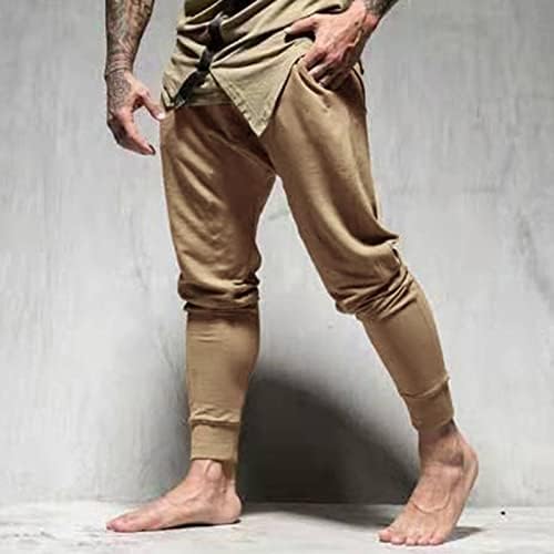Мъжките Ежедневни Панталони са с ефект на паметта, Спортни панталони, Панталони за Фитнес, Прави Тънки Ежедневни Панталони,