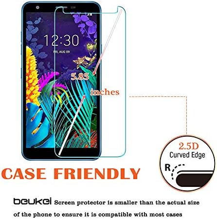 beukei (2 опаковки) за LG (K30 2019) / LG Journey LTE L322DL/Защитно фолио за екран на LG Neon Plus от закалено стъкло,