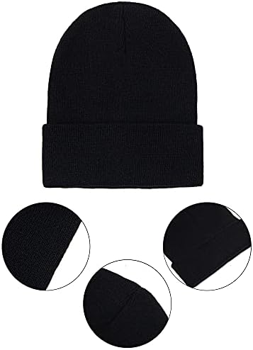 Cooraby 3 Опаковки на Детски Трикотажни шапки за еднократна употреба Зимни Топли Разтеглив, Шапки за момчета или Момичета