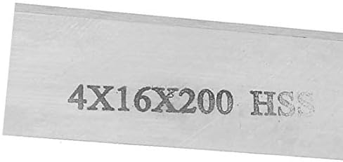 X-DREE 4 мм x 16 мм x 200 мм Металлообрабатывающий Прорезна Гравиране струг HSS Инструмент за Бита (4 мм x 16 мм x 200 мм Talla de herramienta HSS Torno de grabado para corte de metales