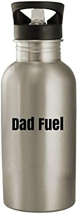 Molandra Products Dad Fuel - Бутилка за вода от неръждаема Стомана с капацитет от 20 грама, Бяла