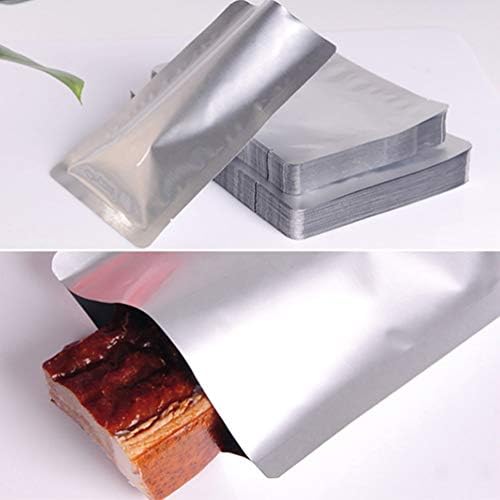 100 бр., алуминиеви плоски вакуумни торби за съхранение на храна, опаковки