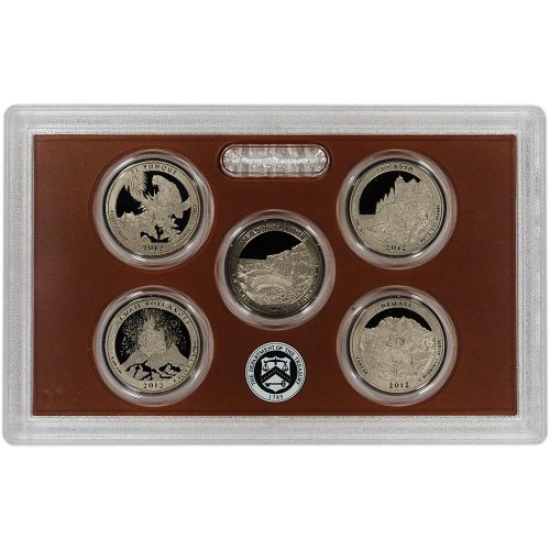 Комплект за проверка на Четвертаков Монетния двор на САЩ, 2012 г. Оригиналната Държавна Опаковка