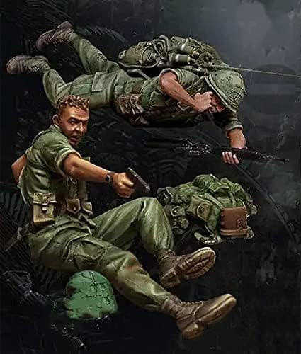 Goodmoel 1/35 Виетнамската война на Набор от модели бойни войници от Армията на САЩ от смола (2 човека) / Миниатюрни, определени в разглобено формата и неокрашенный/XH-5929
