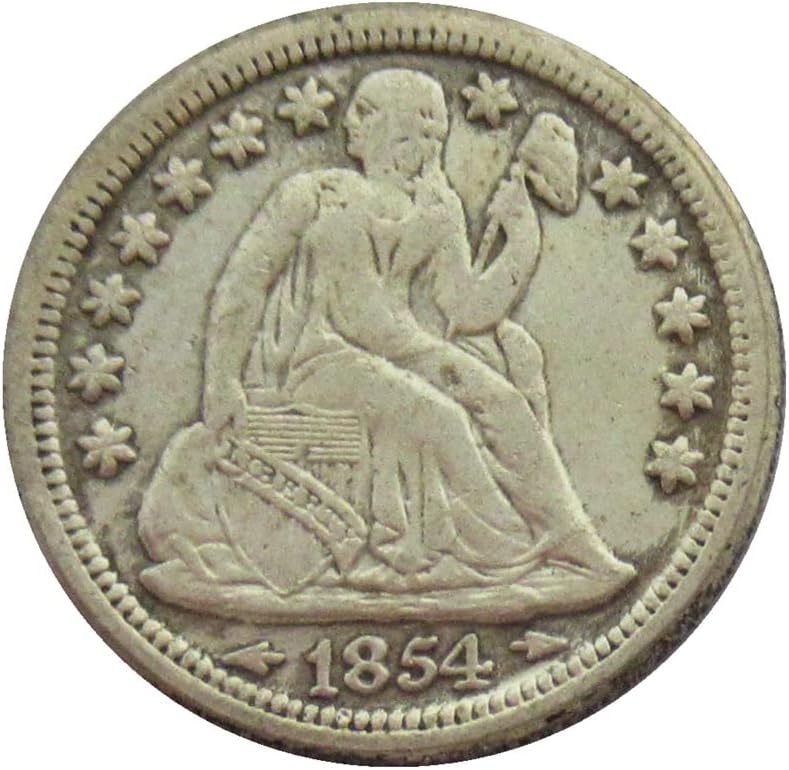 Американски Флаг 10 Цента 1854 Г., сребърно покритие Копие на Възпоменателни монети