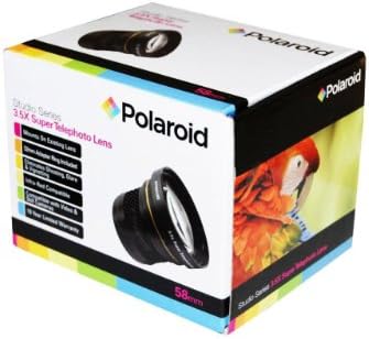 Супертелеобъектив Polaroid Studio series 3.5 X HD Super, включва калъф за очила и шапки За цифрови огледално-рефлексни фотоапарати