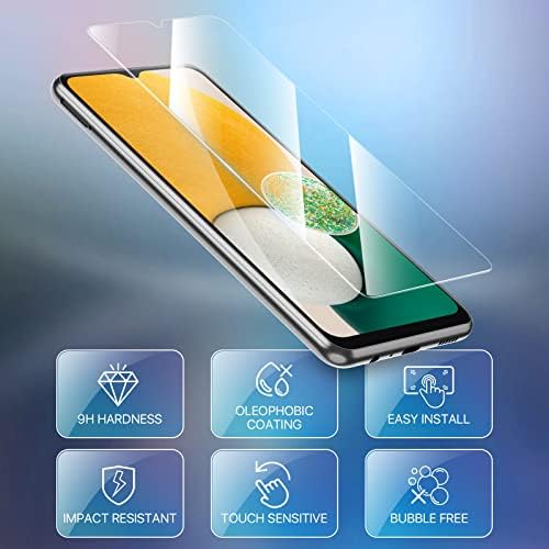 Закалено стъкло LeYi, съвместим с Samsung Galaxy A13, 5G/Galaxy A03s/Moto G Play 2021/Galaxy A03, (3 опаковки),