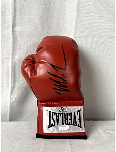 Боксови ръкавици Евърласт с автограф на Майк Тайсън JSA - боксови ръкавици с автограф
