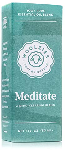 Смес от етерични масла Woolzies Pue Meditate, 1 Ет. унция | помага да се отпуснете за диффузионного или