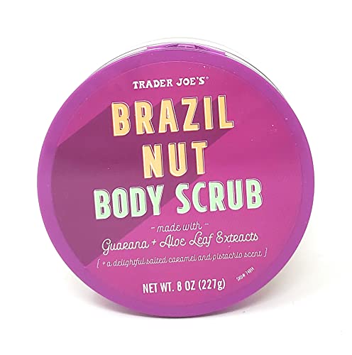 Limit скраб за тяло Trader Joe's с бразилски орех, изработен от екстракти на листа гуарана и алое, нето Тегло 8 грама - Опаковка