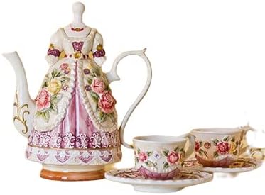 Creative-Пола За Красота Набор От Кафе Чаши Сватбени Подаръци Красота Принцеса Прекрасна Рокля Керамични Чай