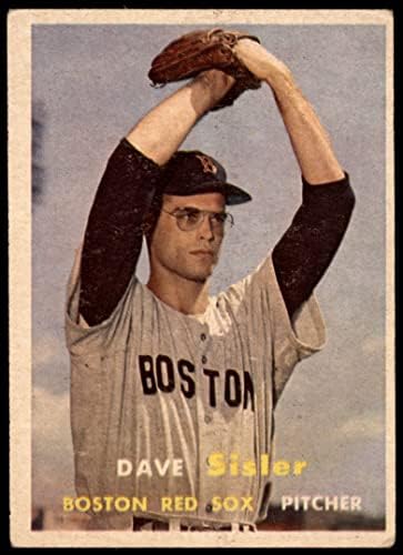 1957 Topps 56 Дейв Сислер на Бостън Ред Сокс (Бейзболна картичка) VG Red Sox