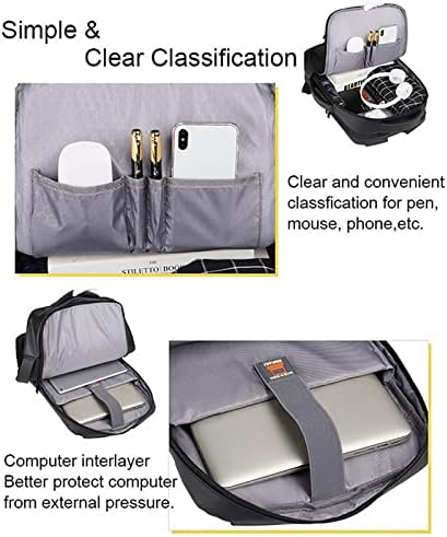 Раница за лаптоп Мъжки 15.6-Инчов Бизнес-Раница За Лаптоп Мъжки Водоустойчив USB Зареждане Пътни Чанти Weekender
