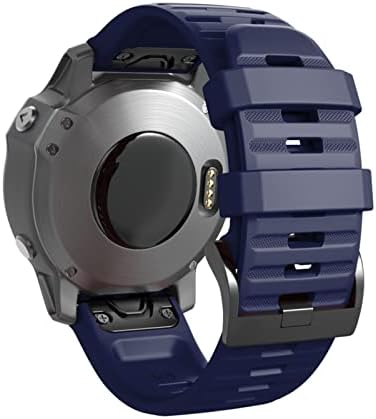 KFAA за Garmin Fenix 7/7 X/7s Быстроразъемный Силикон каишка за часовник, с каишка за смарт часа Easyfit Band (Цвят: тъмно
