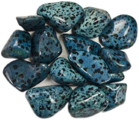Хипнотични високо качествени материали: 1 lb Насипни камъни от синята далматински яспис от Мексико - Полирани скъпоценни