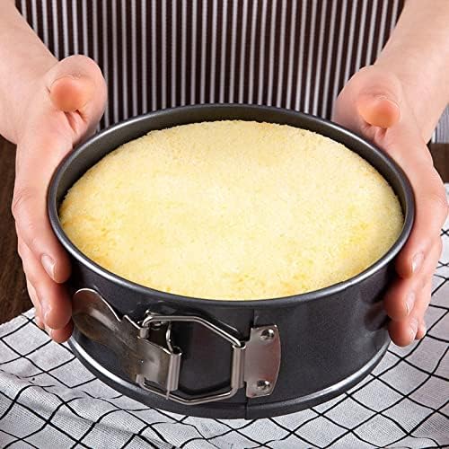 PDGJG Форма За печене на Торта, Кръгла Тава за печене С Подвижни Дъното на Тава За печене на Торта, Декоративни