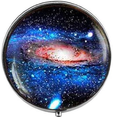 Галактическата Nebula - Кутия За Хапчета Вселена - Очарователната Малка Кутийка За Хапчета - Стъклена Кутия За