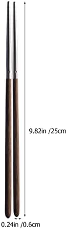 Подаръчни комплекти метални пръчици за хранене Luxshiny, 10 двойки, метални японски пръчки за суши, за многократна