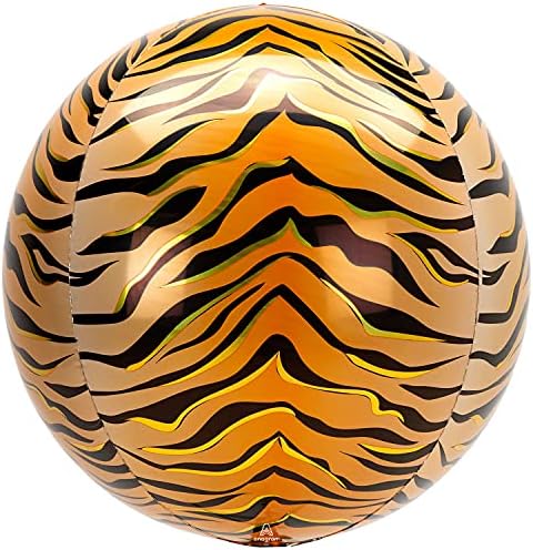 Балон от фолио Anagram 16 с тигровым принтом Orbz, Многоцветен
