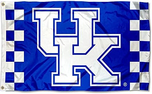Кариран флаг на борда Kentucky дивите котки и Набор от флагове на САЩ 3x5