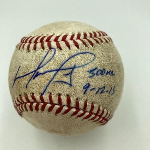 Дейвид Ортиз 500-та Хоумран Подписа на Игра, Използвана Бейзболни Фенове и Голограммой MLB - Бейзболни Топки
