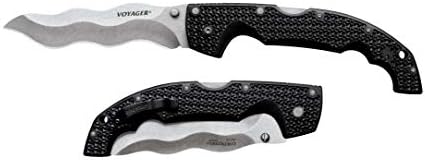 Сгъваем нож от серията Cold Steel Voyager с ключалка Tri-Ад, и джобна клипсой, Kris, XL