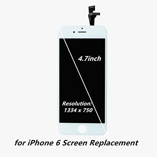за iPhone 6 Замяната на екрана 4,7'Белый LCD сензорен Дисплей, Дигитайзер, Стъкло възли за iPhone 6 Комплект За Подмяна на екрана с Инструменти за Ремонт