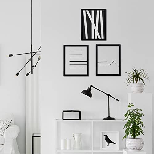 Комплект от 3 рамки за картини MENNTHUI 10x14 Черен цвят, Диамантени Рамка за изготвяне 30 x 40 cm, за Стенен монтаж в Хоризонтално или вертикално