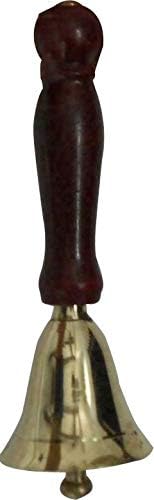 Най-малкият Размер на Месинг Камбанка 4,5 инча Височина Дървена Дръжка Ръчно изработени подаръци