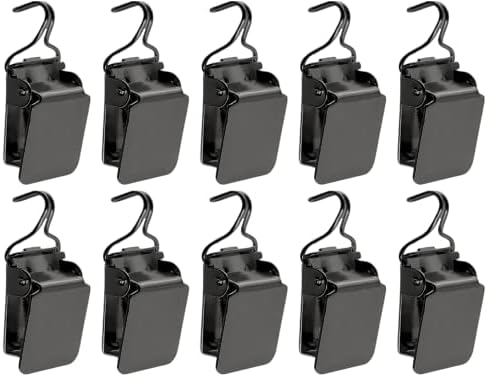 Малки закачалки за гоблени (10 броя) Черни скоби на куки за стенни Килими и картини от Wise Linkers