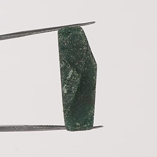 Натурален Суров Зелен Нефрит EGL Сертифициран Лечебен Кристал 44,55 карата от Необработени Зелен Нефрит за Акробатика, Рязане