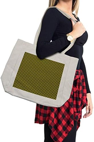 Чанта за пазаруване Ambesonne Rain, Идеен проект във вид на пчелни клетки, Вдъхновен от модел Ogee под формата