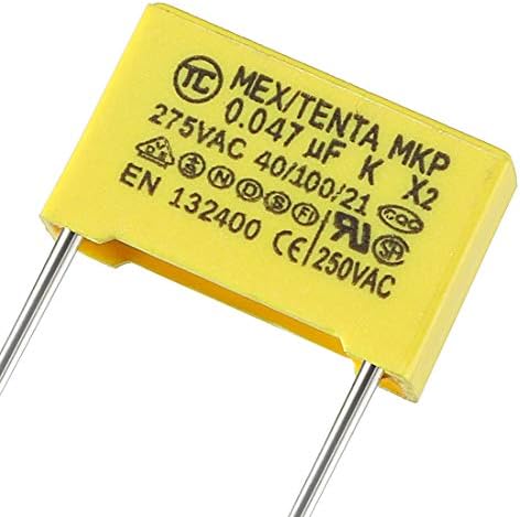 Предпазни кондензатори uxcell Полипропиленово Фолио 0,047 uf 275 Ac X2 INC стъпка заключения 13.5 mm 20 бр.