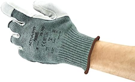 ActivArmr 70-765 Топлоустойчива Промишлени ръкавици от кевлар, с кожа на Дланта за Автомобили, Машиностроенето,