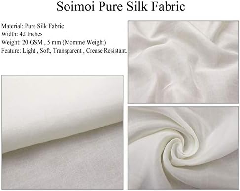 Коприна тъкани Soimoi, плат с квадратна принтом, ширина 42 инча