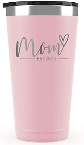 Подарък за нови майки за жени - на Мама Est. 2023 - Сантиментални подаръци за мама, Подаръци за Първия ден на майката