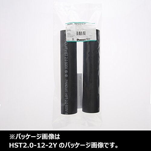 Термоусадочный материал Panduit HST0.8-6-3Y с дебели стени, с подплата от лепило, Черен (3 опаковки)