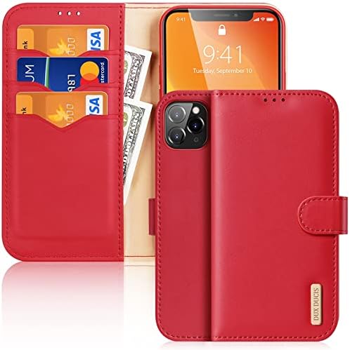 Чанта-портфейл Soyeacrg за iPhone 11 Pro Max/11 Pro/12, Магнитен калъф-награда за мобилен телефон от естествена кожа с панти