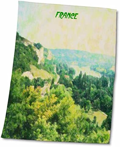 3dRose Florene Франция - Френска Селска местност - Кърпи (twl-33274-1)