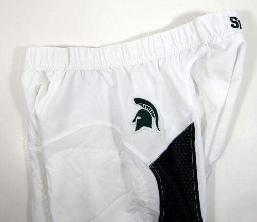 За един футболен мач Спартанците щата Мичиган Освободени Бели Панталони С завязками 36-Ти размер - Използва игра на
