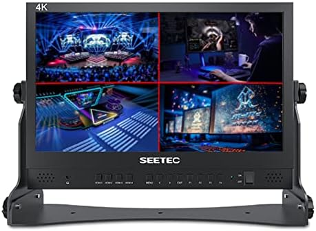 SEETEC ATEM156 15.6 LCD дисплей, Full HD 1920x1080 4 HDMI Входа-изхода Четириядрен Разделени Дисплей за ATEM Mini