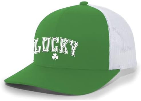 Мъжка шапка в Деня на Св. Патрик Лъки Saint Patrick ' s Green Shamrock 4-Листа Детелина Ирландската Бродирана