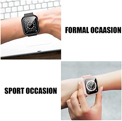 14 от Опаковки своята практика Apple Watch с предпазно фолио от закалено стъкло за Apple Watch SE 40 мм серия 6/5/4,